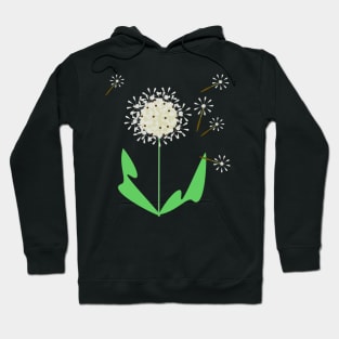 Dandelion Clock, plants and seeds. Hoodie